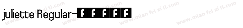 juliette Regular字体转换